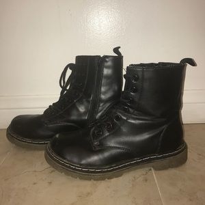 black combat boots!